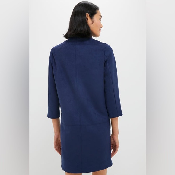 TUCKERNUCK Midnight Blue Suede Clifton Dress - Size Medium - Picture 2 of 9